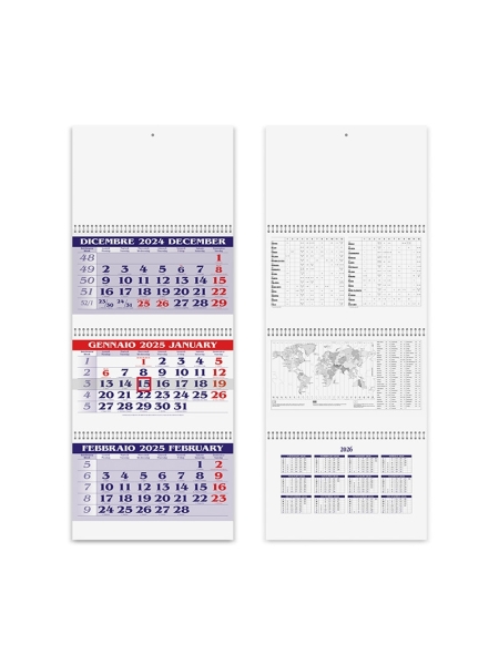 Immagine calendario trittico da parete